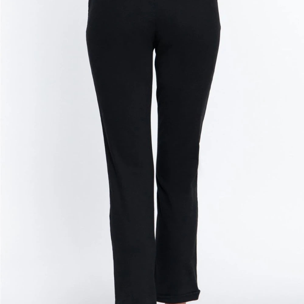 Cotton Spandex Twill Straight Leg Pants