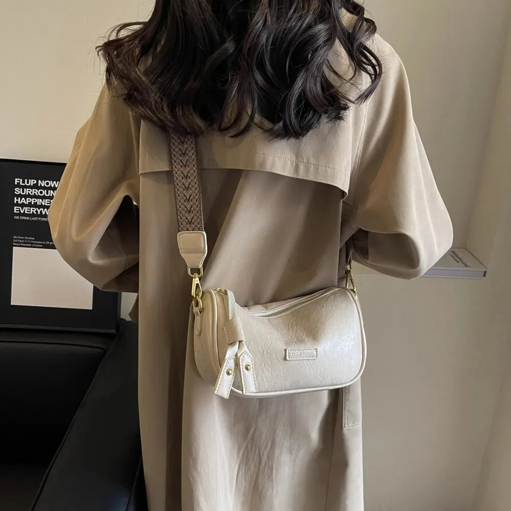 Medium PU Leather Shoulder Bag