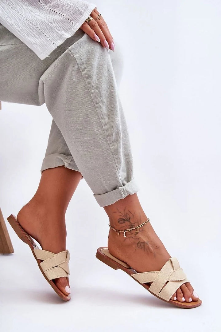 Women's Flat-Heeled Flip-Flops with Non-Slip Sole