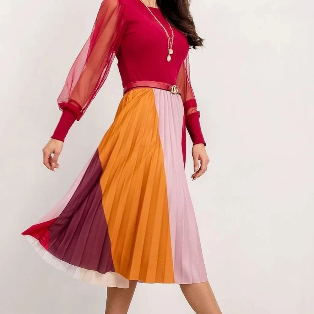 Sheer Sleeve Cotton Blouse