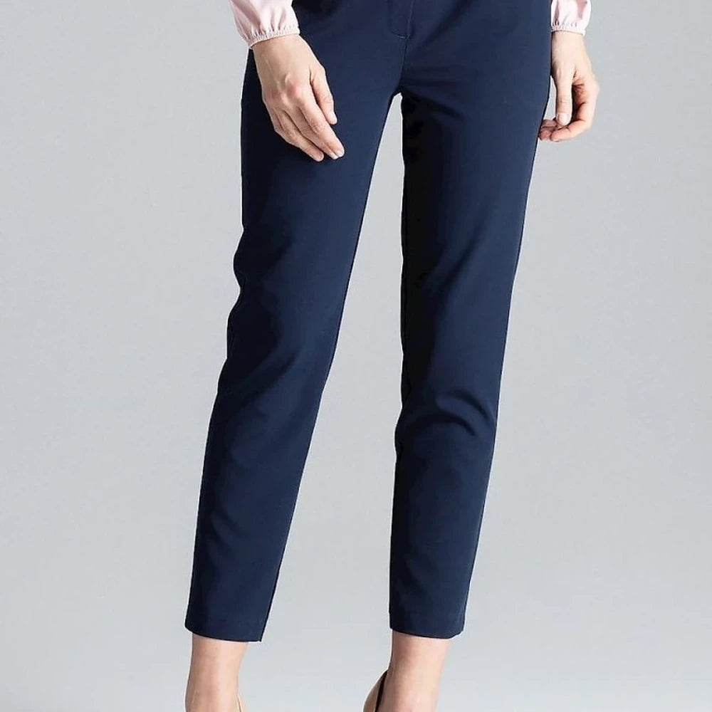 Women's Green Cigarette Trousers