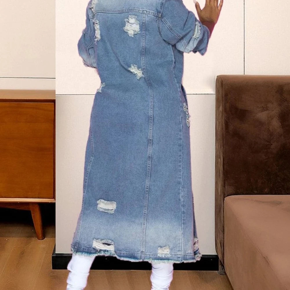 Women's Long Sleeve Denim Jacket