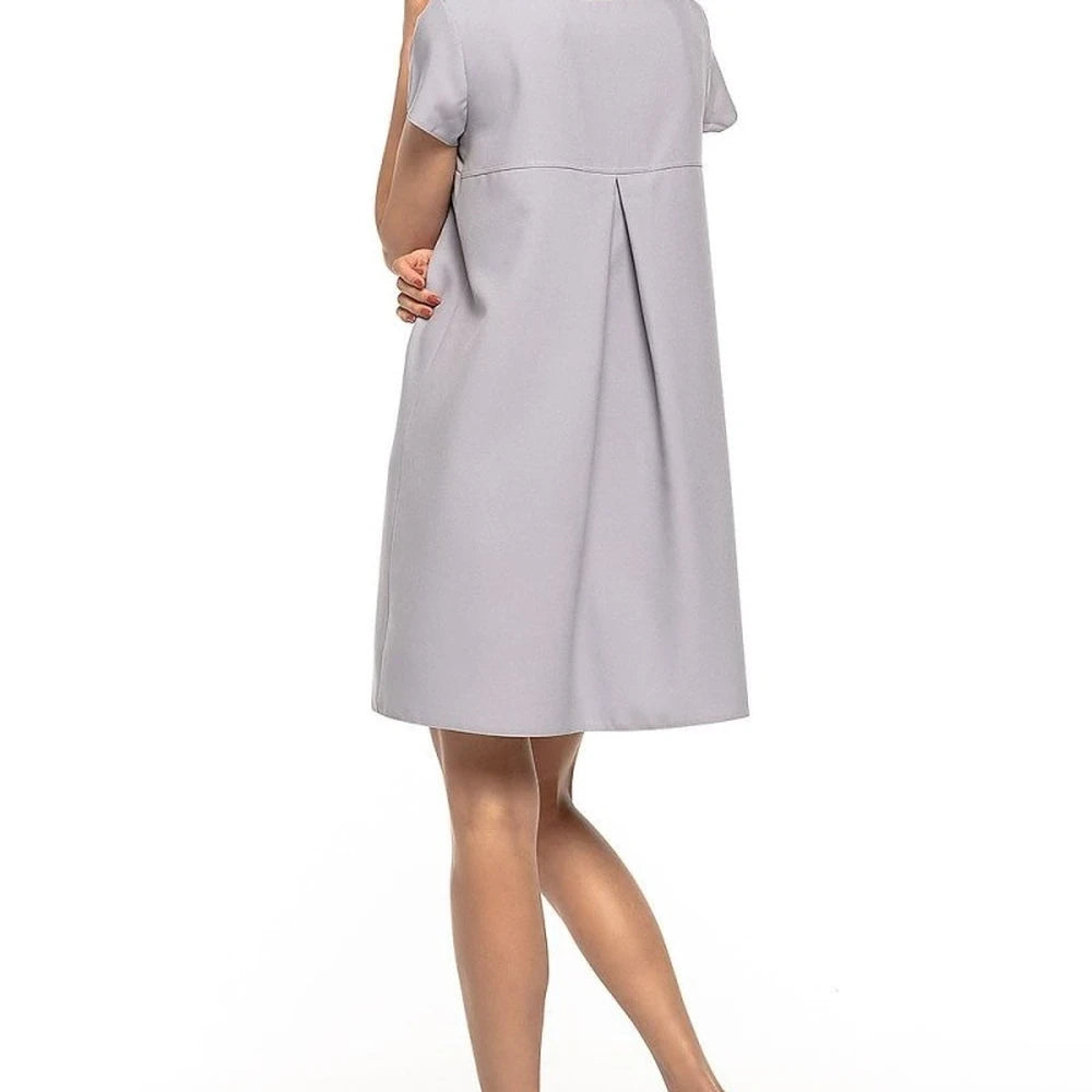 Ruffle Back Day Dress with Floral Print