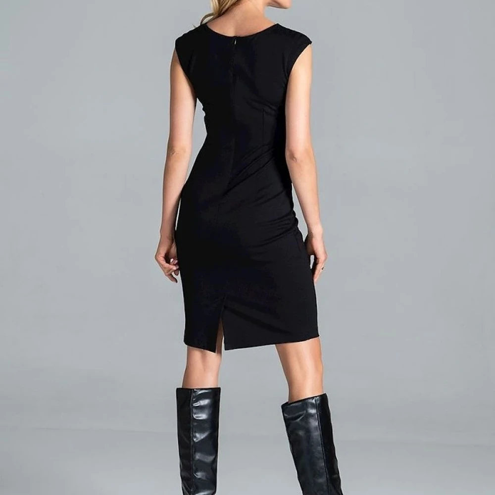 Fitted Midi Dress Sleeveless