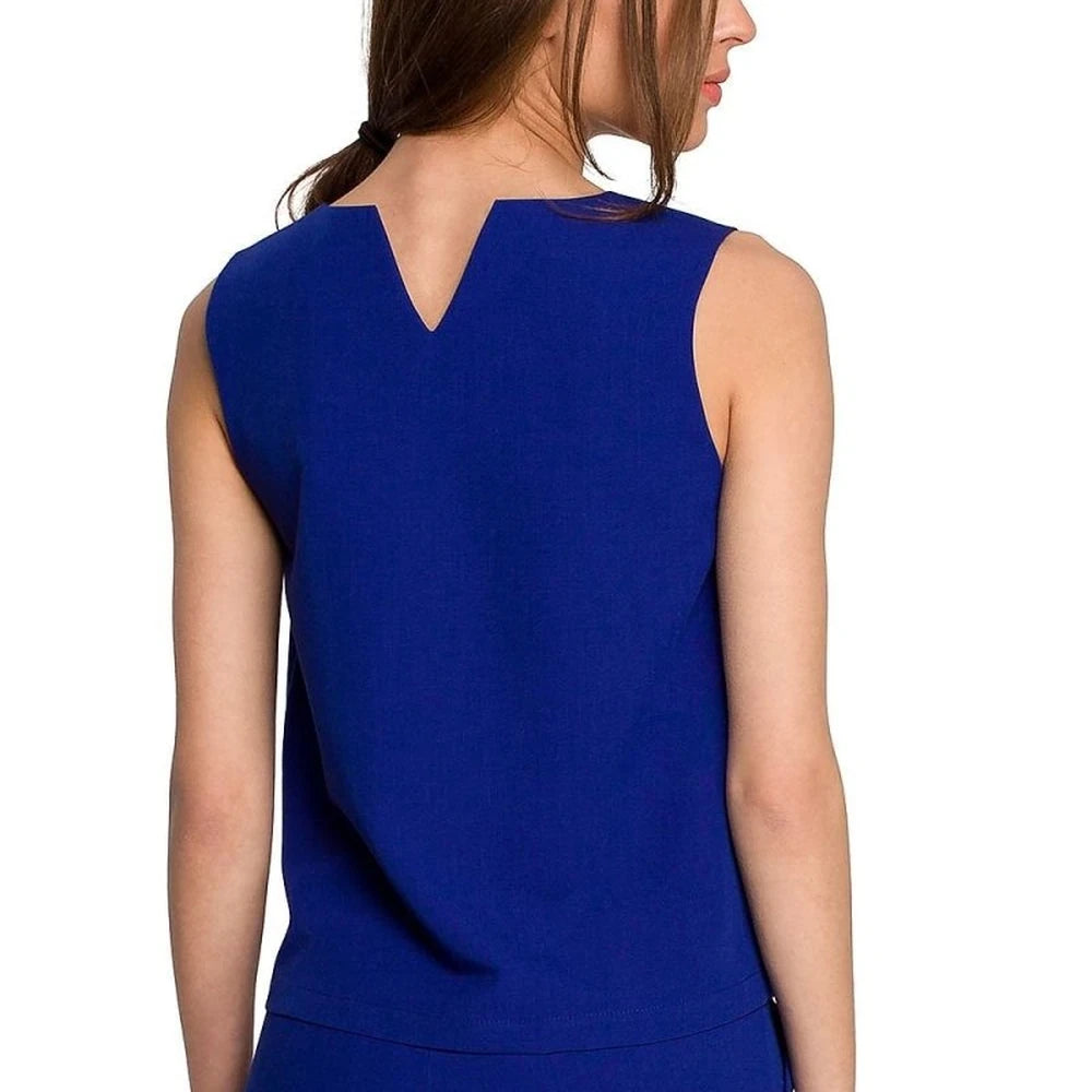 Sleeveless Trapeze Blouse