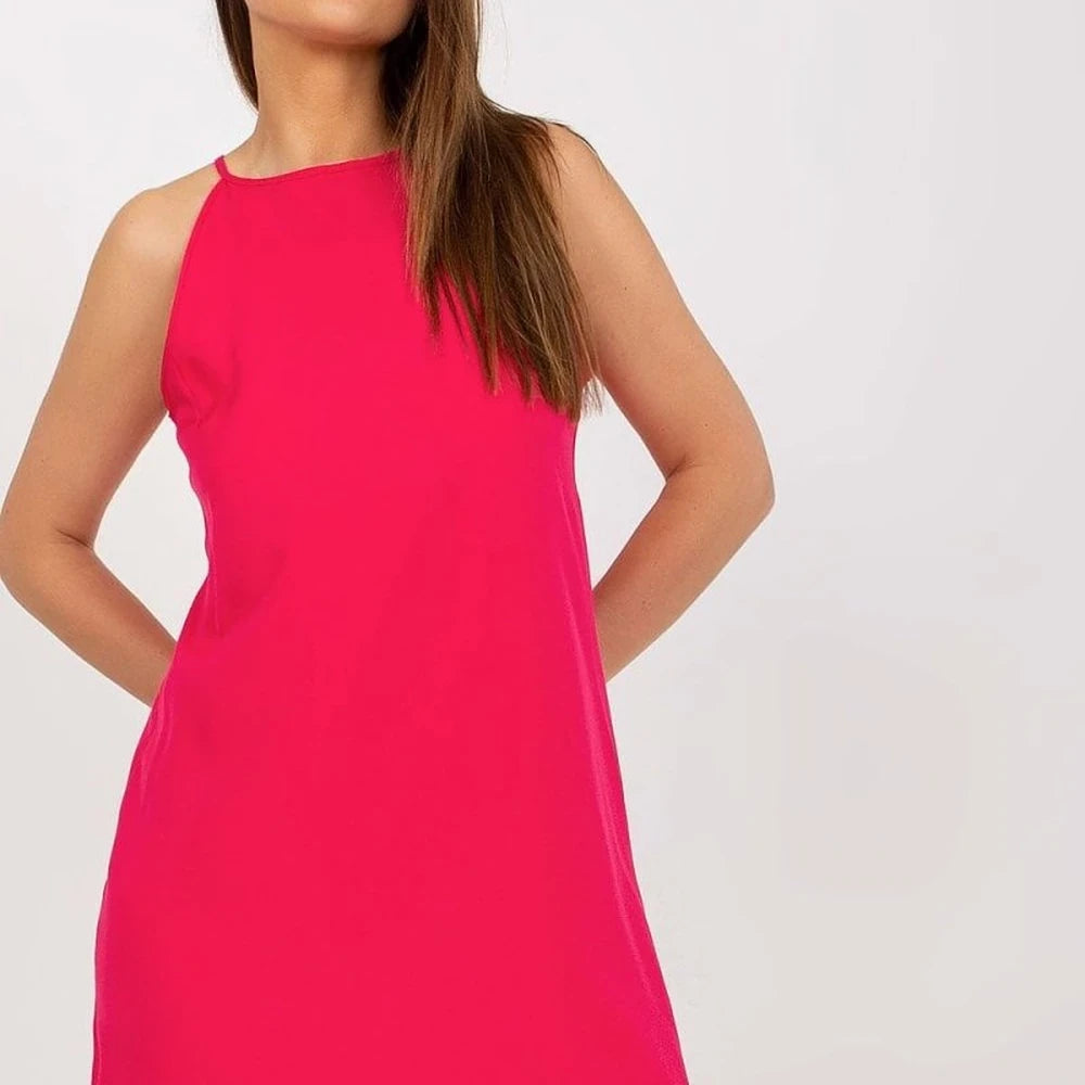 Strapless Day Dress Round Neck