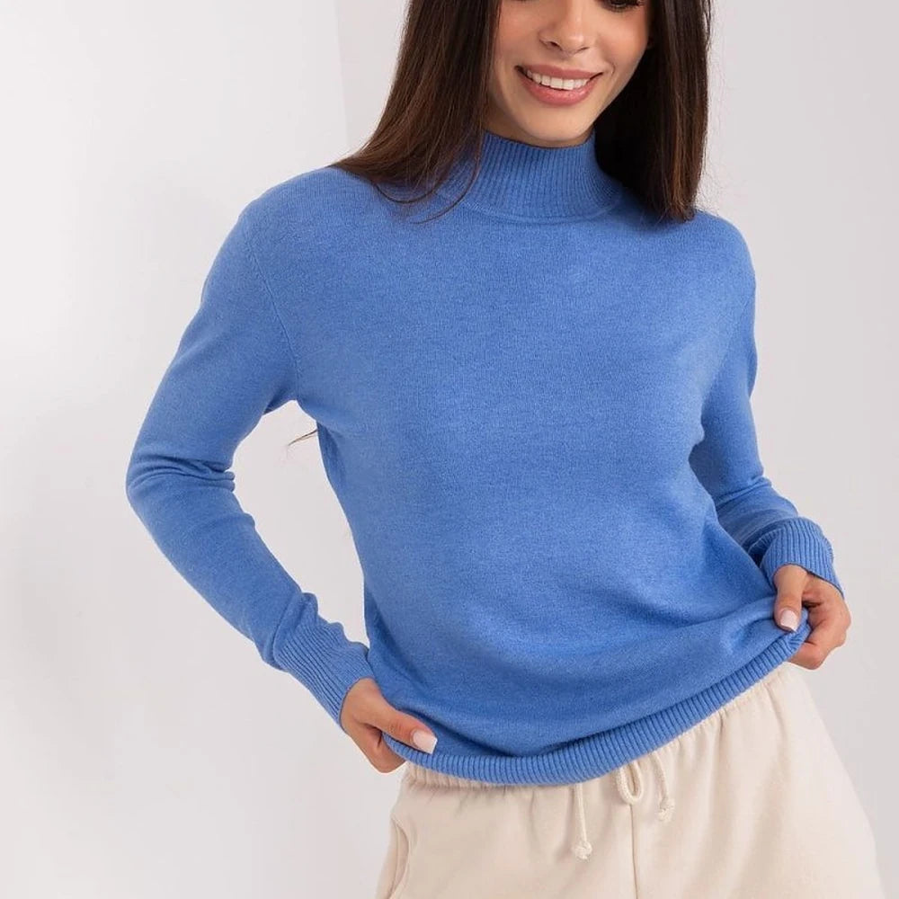 Striped Turtleneck Long Sleeve Sweater