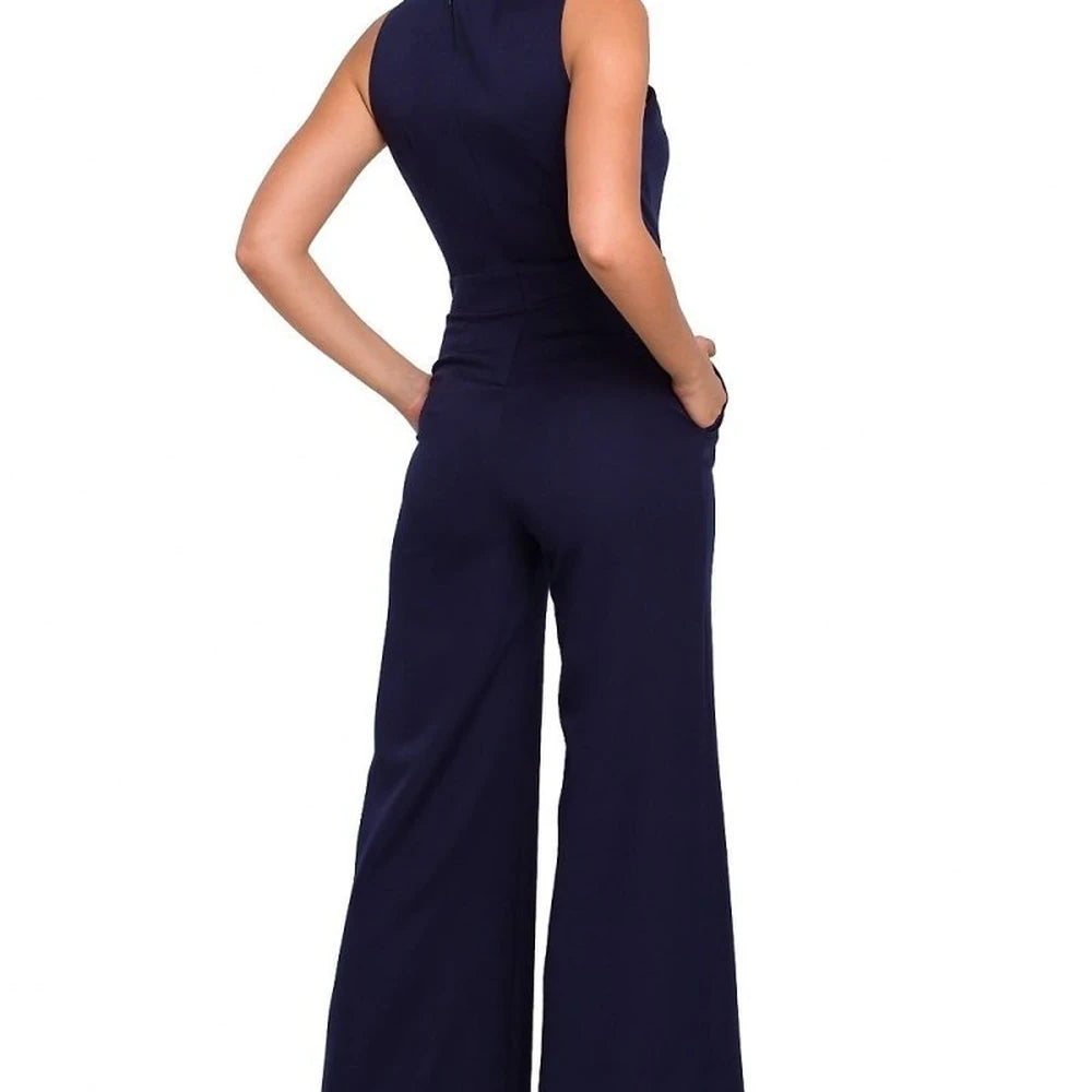 Women's Striped Wide-Leg Jumpsuit