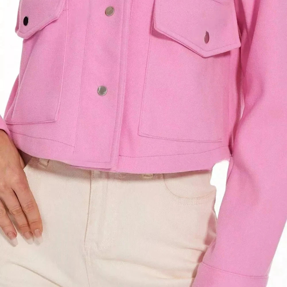 Snap Down Long Sleeve Jacket