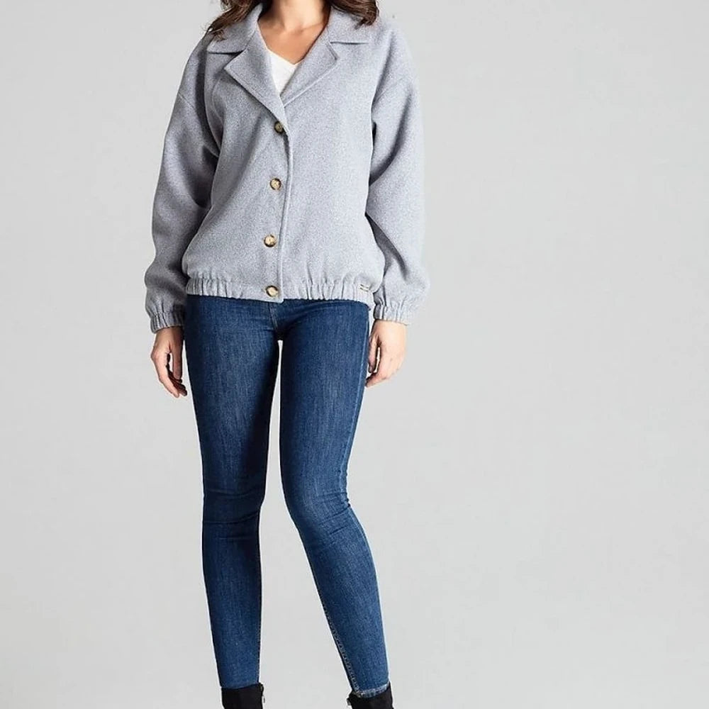 Short Jacket with Dropped Sleeves
