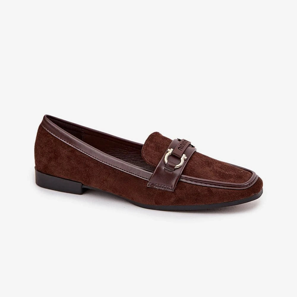 Women's Brown Loafers Flat Heel