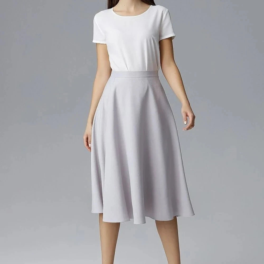 Belted Flared Skirt