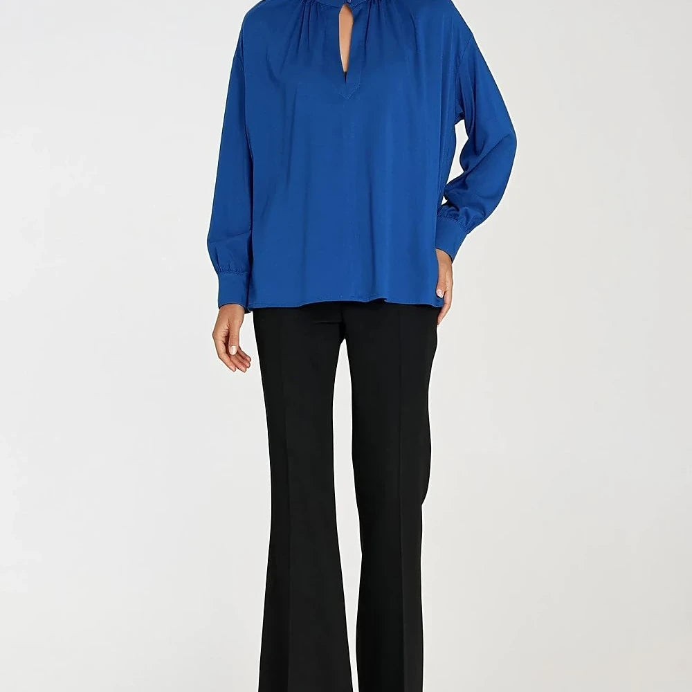 Women's Fitted Trousers with Wide Leg