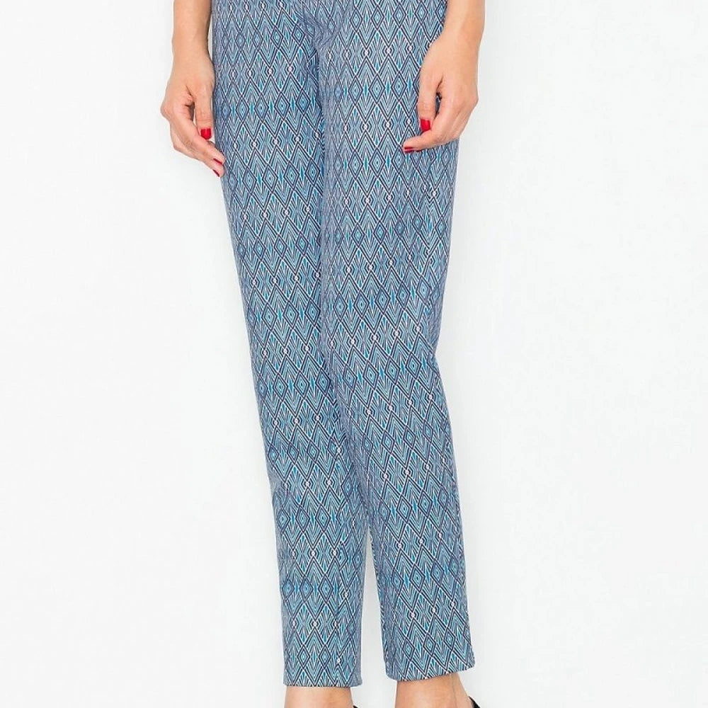 High-Waisted Trousers with Side Zip
