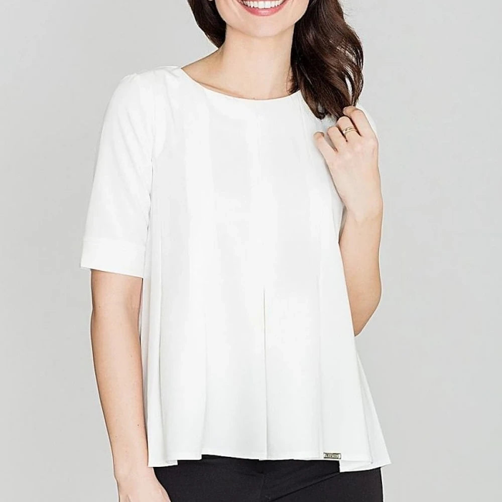 Elegant Blouse with Short Sleeves
