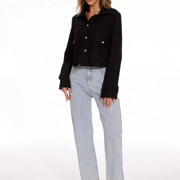 Snap Down Long Sleeve Jacket