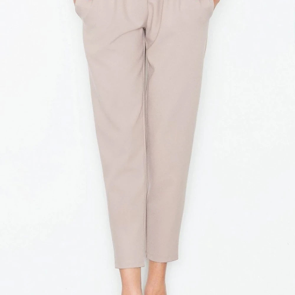 Women's Polyester Trousers with Sash