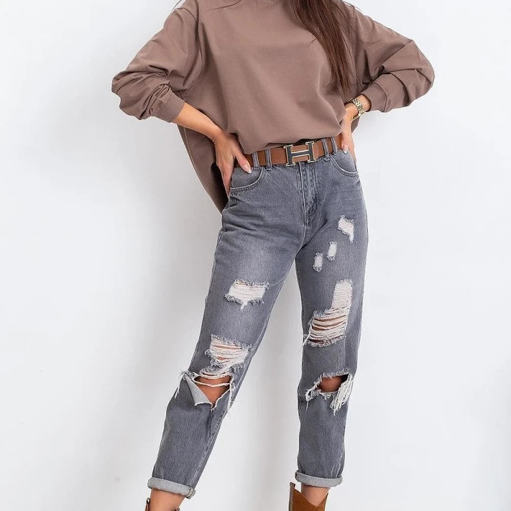 Women's Long Sleeve Stand Collar Sweatshirt