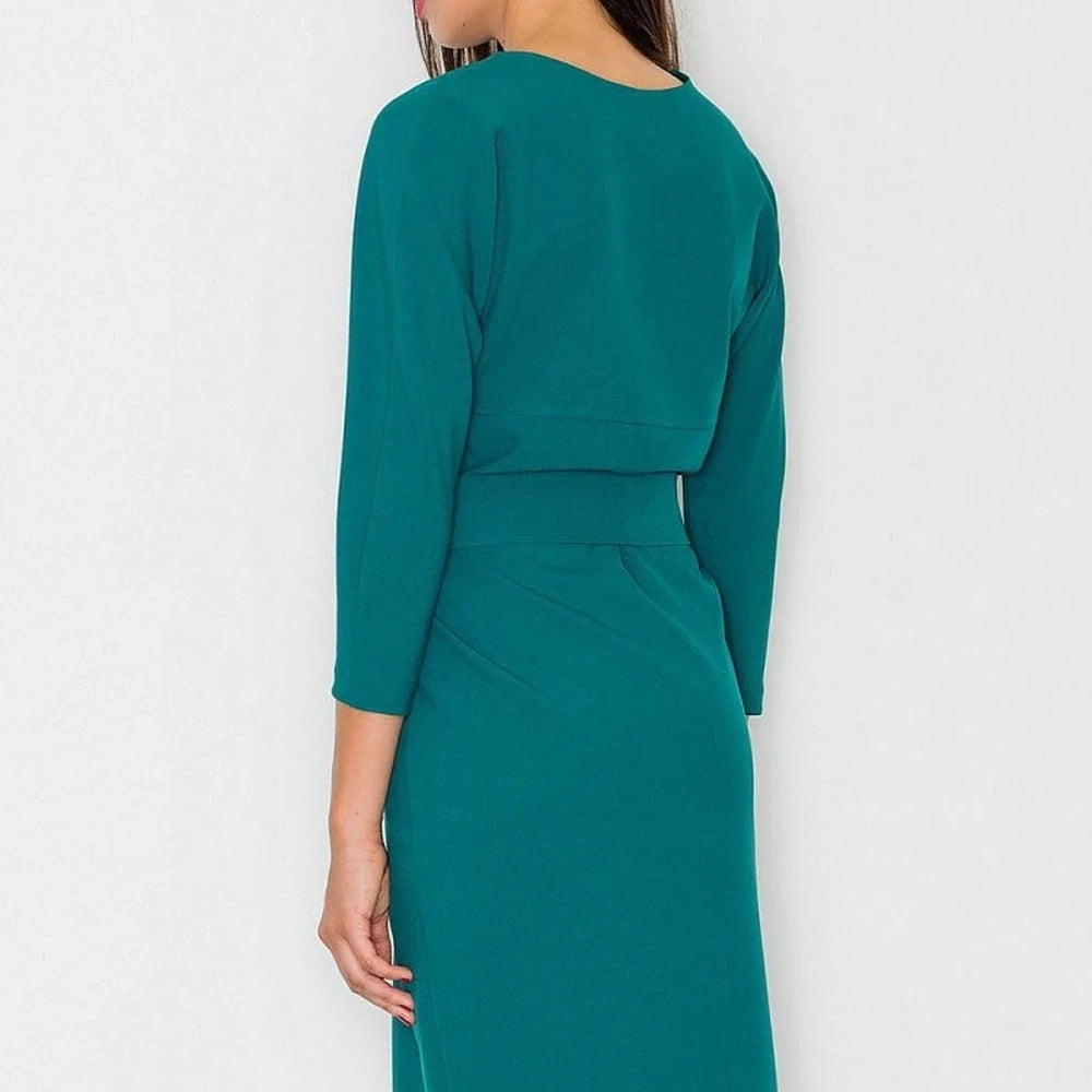 Midi Dress with Belt