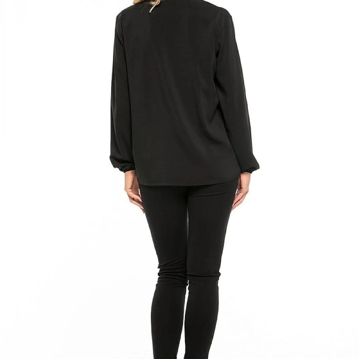Chiffon Blouse with Tie Detail