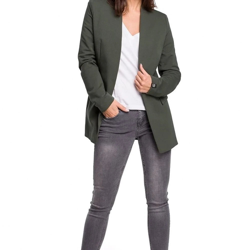 Cotton Knit Jacket with Pockets