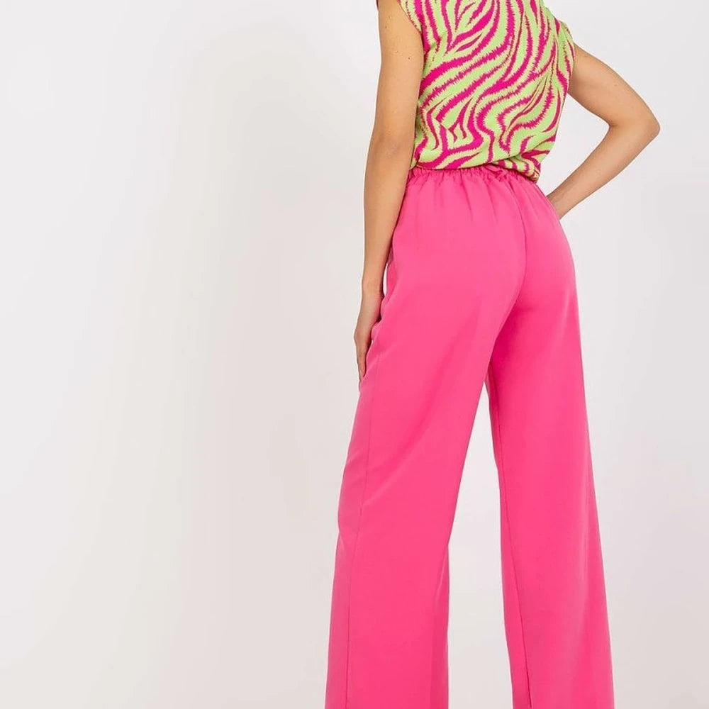 Women's High-Waisted Pleated Trousers