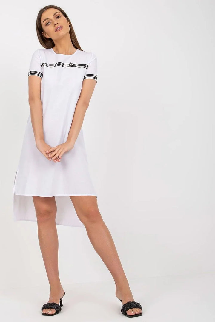 White cotton summer day dress