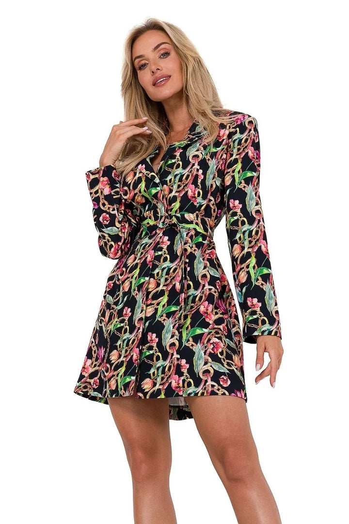 Day Dress with Belt and Collar
