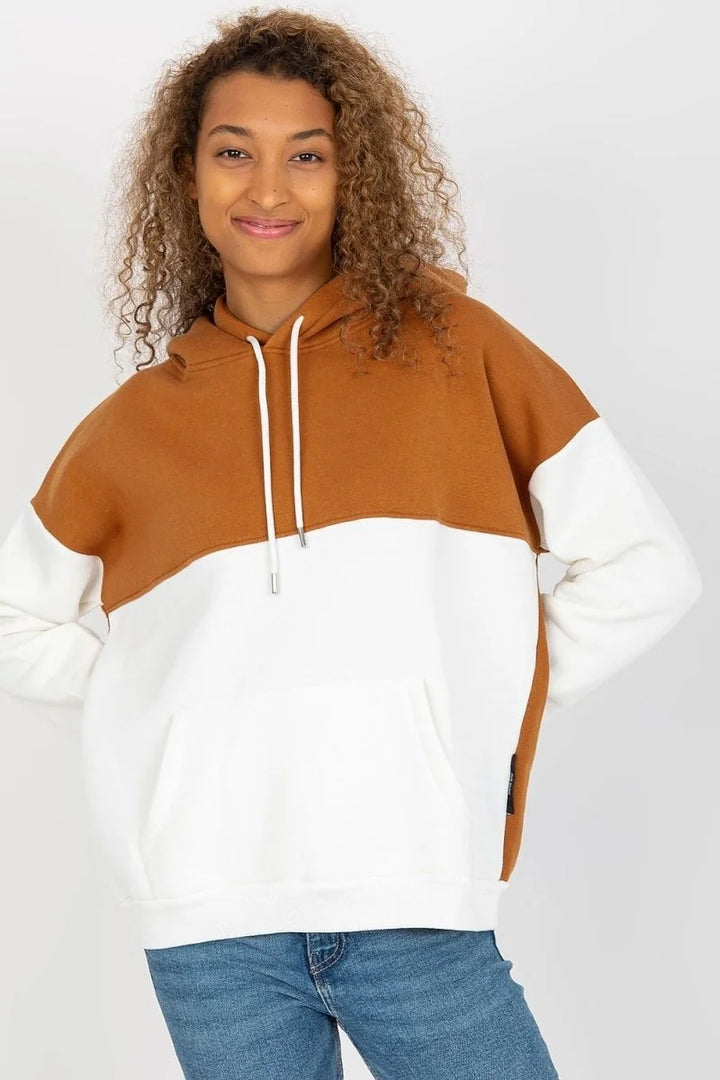 Brown hooded sweatshirt