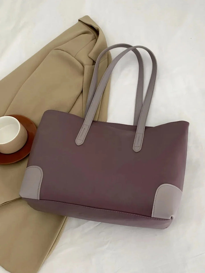 Medium PU Leather Tote Bag