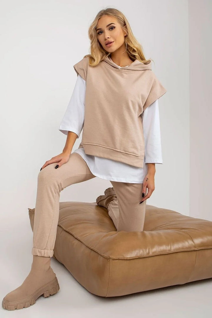 Beige loungewear set