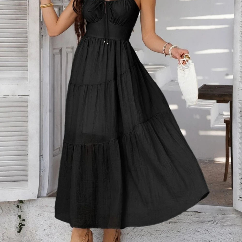 Smocked Tiered Maxi Cami Dress