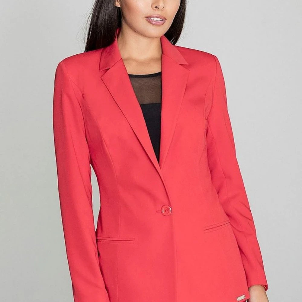 Long Loose Fit Button-Up Jacket