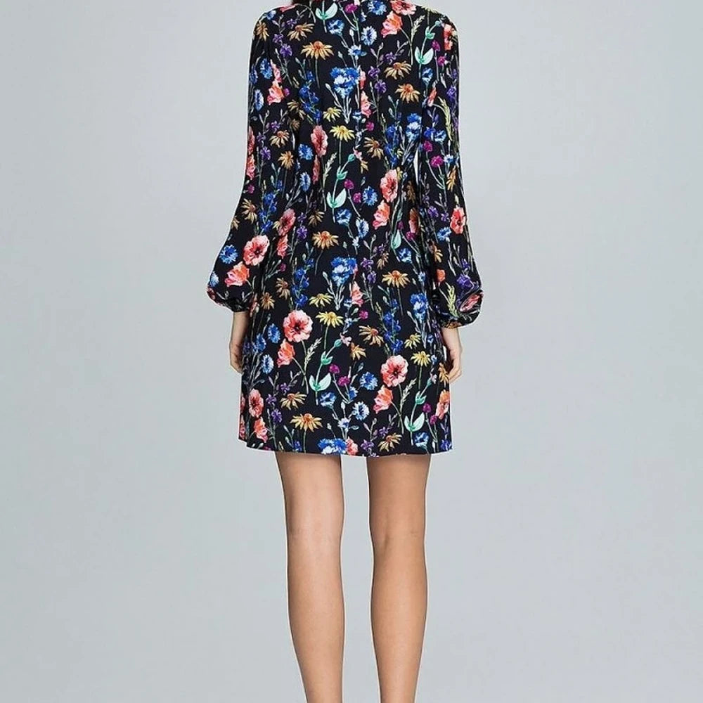 Floral Print Long Sleeve Dress