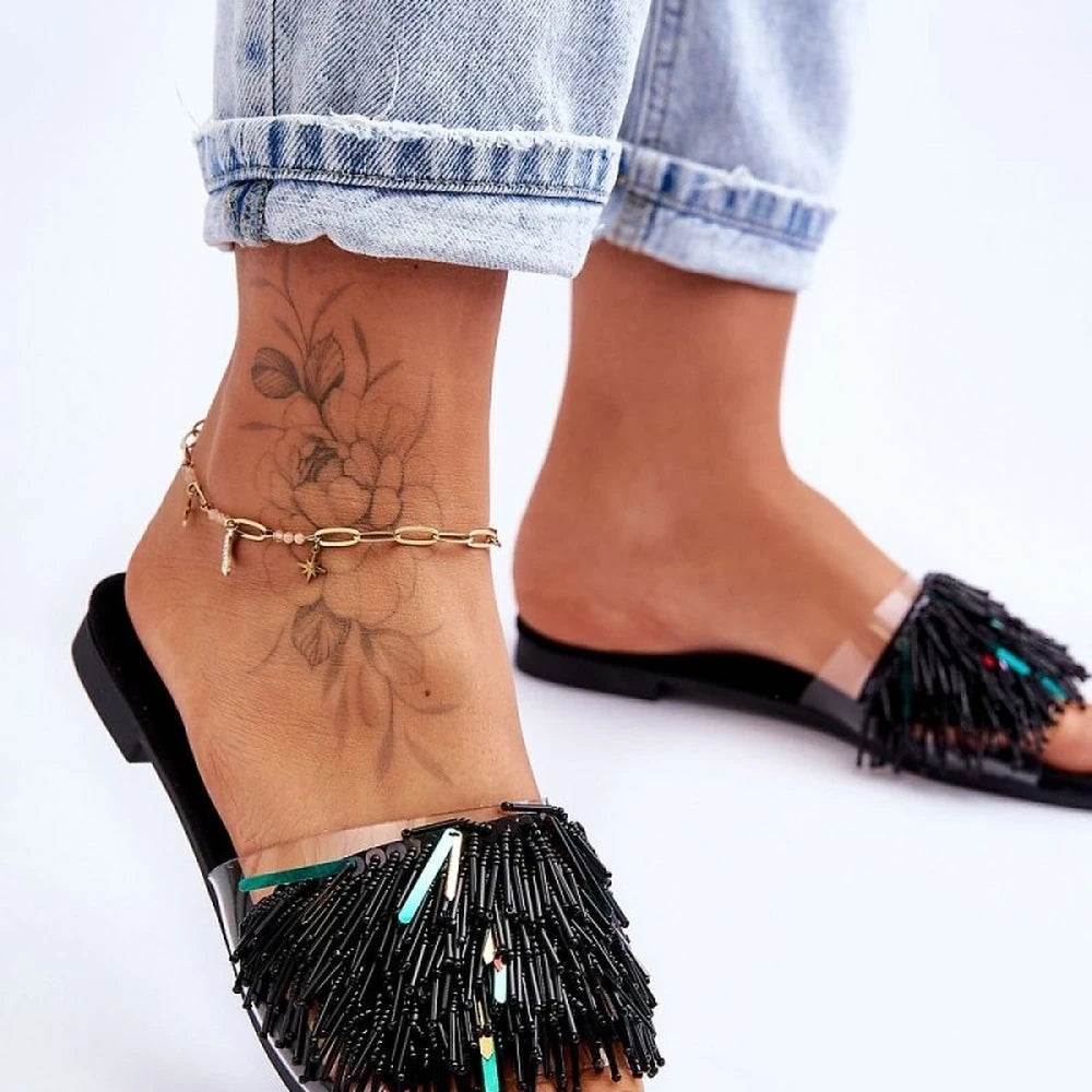 Women's Embellished Flip-Flops