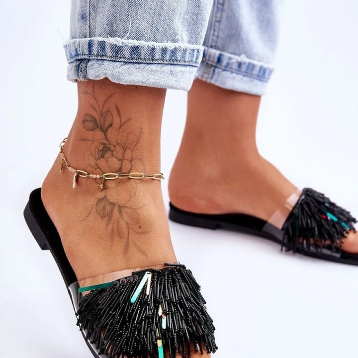 Women's Embellished Flip-Flops