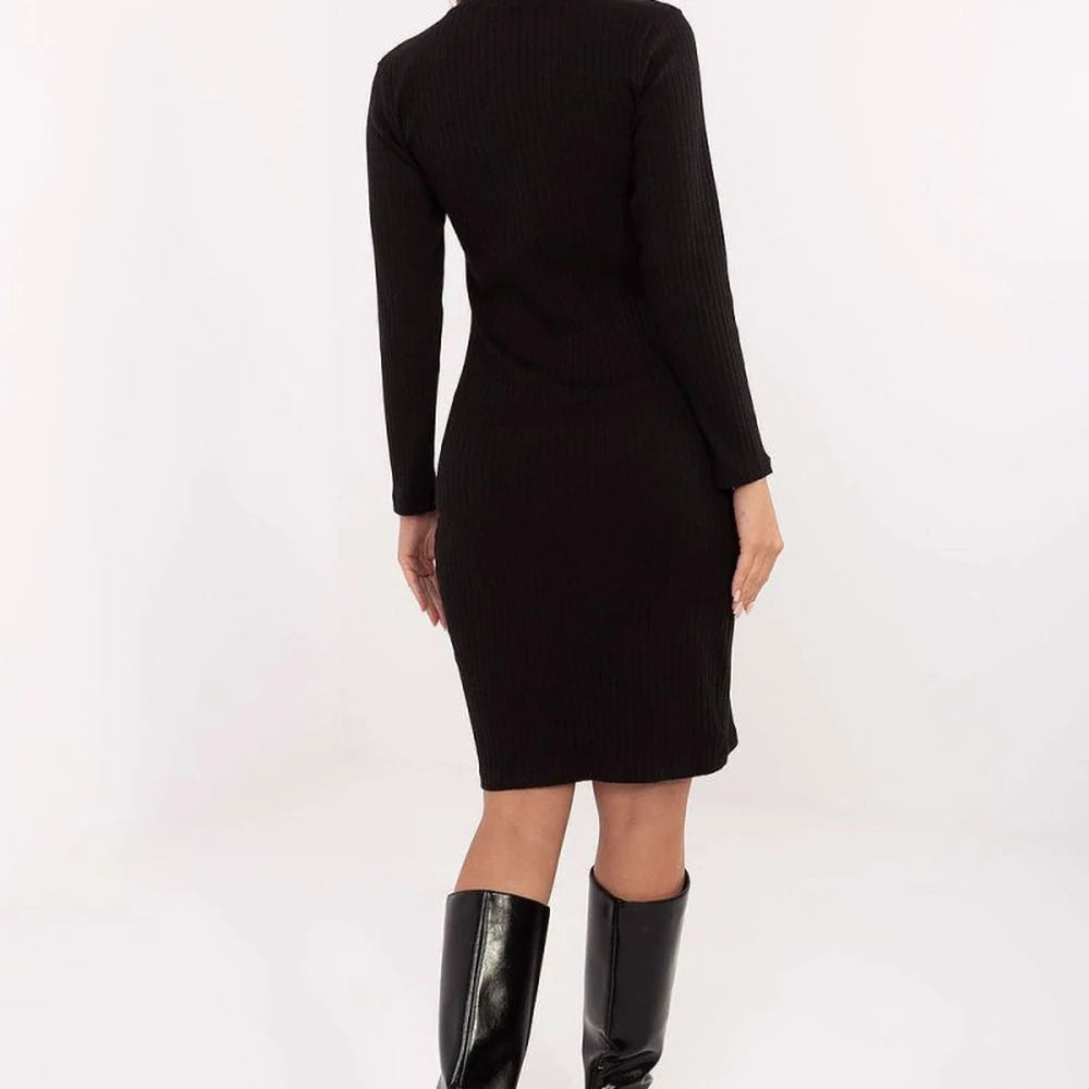 Ribbed Cotton Pencil Dress