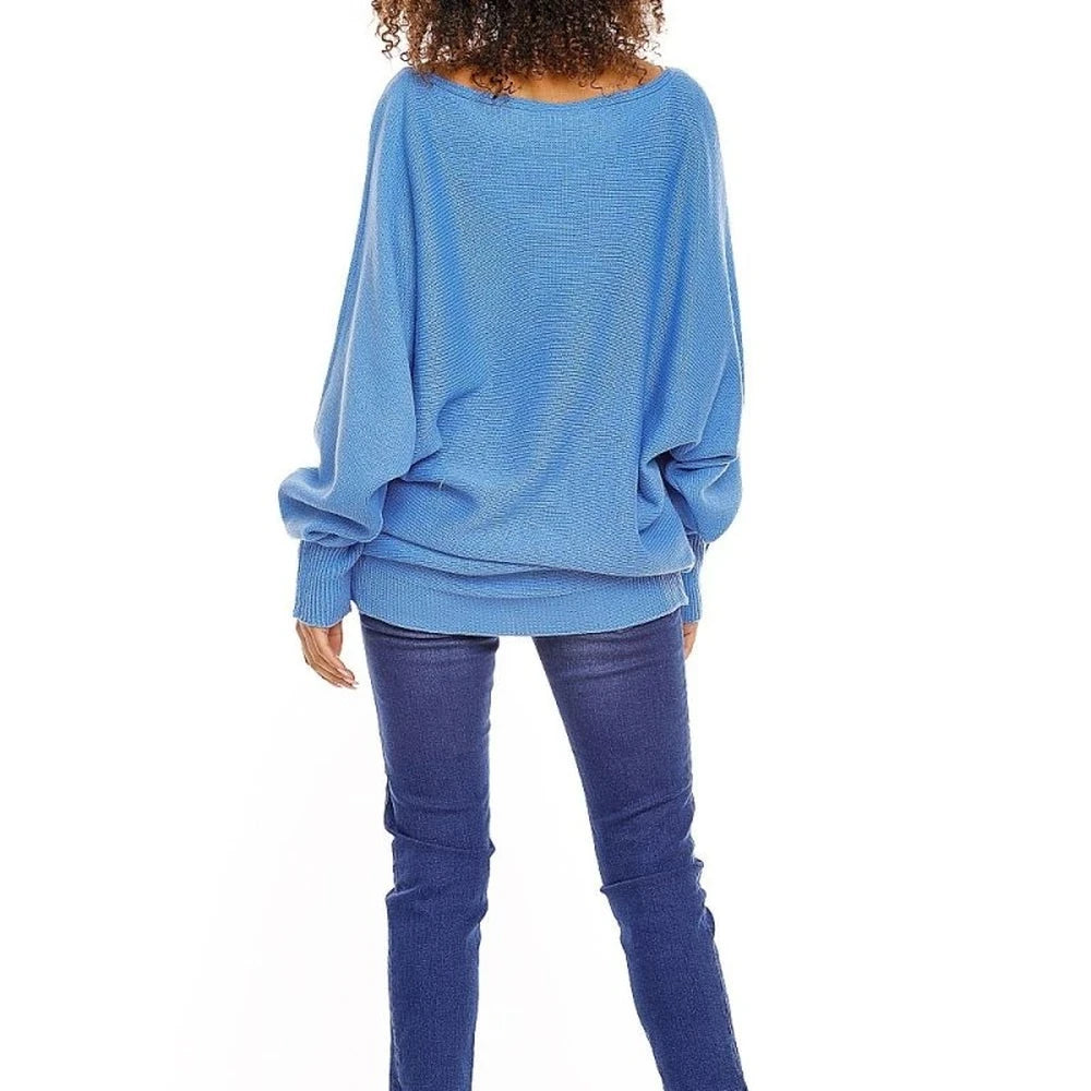 Oversize Pregnancy Sweater with Boat Neck