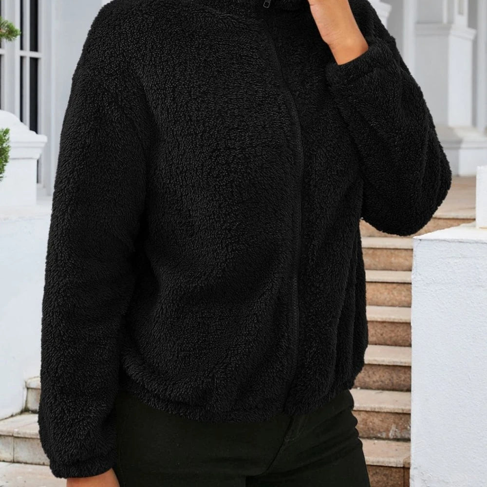 Zip Up Turtleneck Jacket