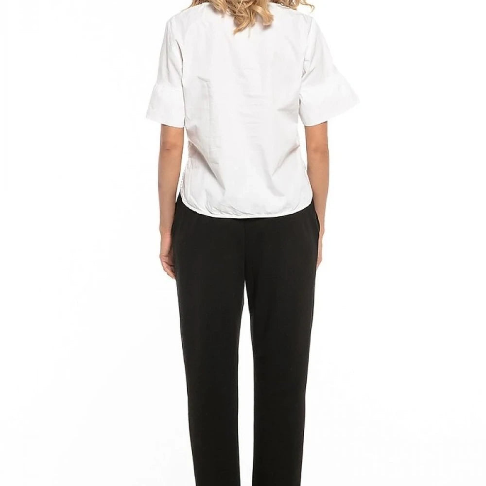 Cotton Knit Trousers with Pockets