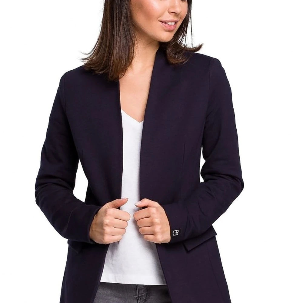Cotton Knit Jacket with Pockets