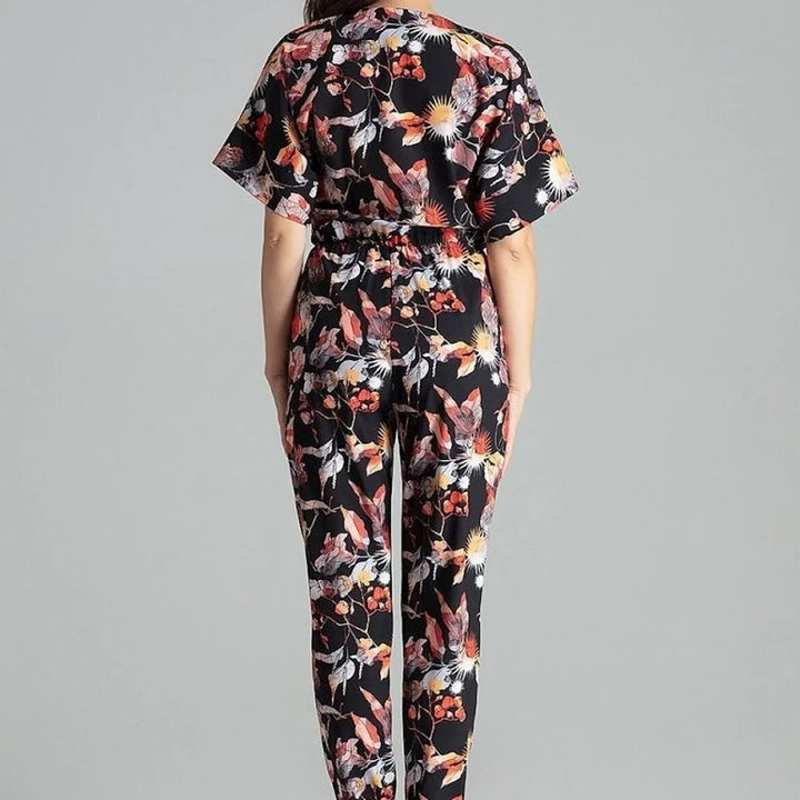 Floral Jumpsuit with Straight Pants