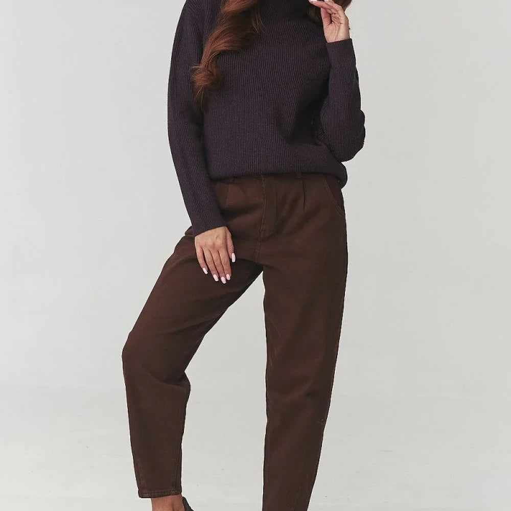 Women's Ribbed Knit Turtleneck Sweater