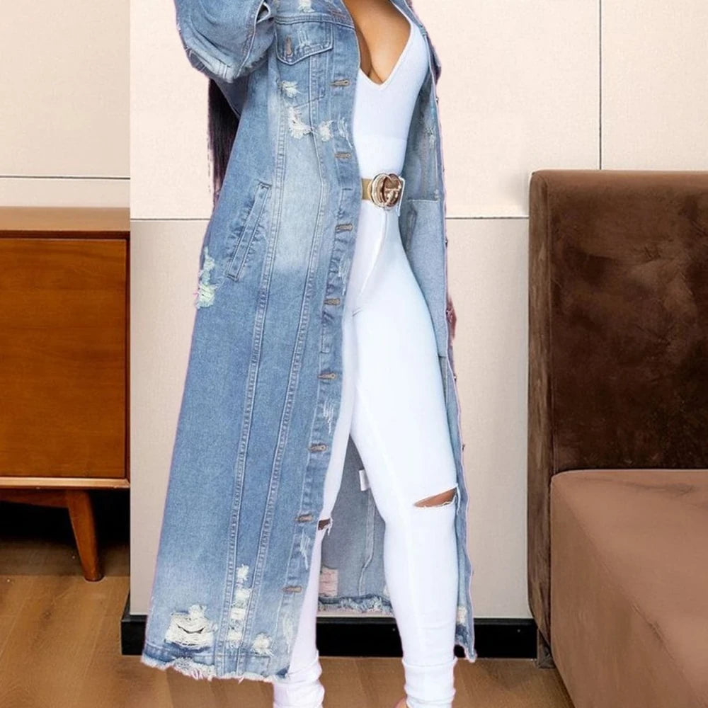 Women's Long Sleeve Denim Jacket
