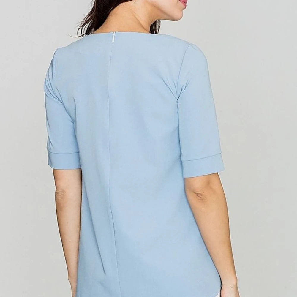 Elegant Blouse with Short Sleeves