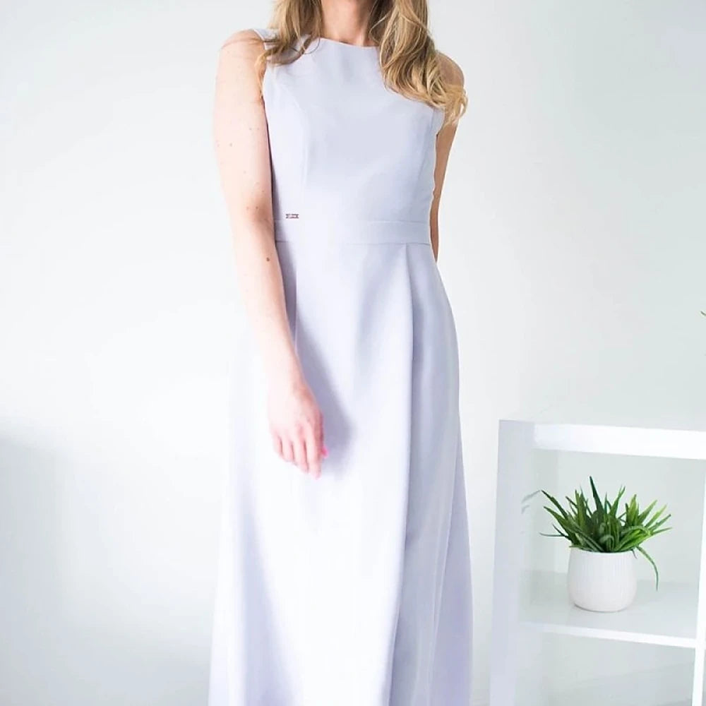 Maxi Cocktail Dress with Zipper