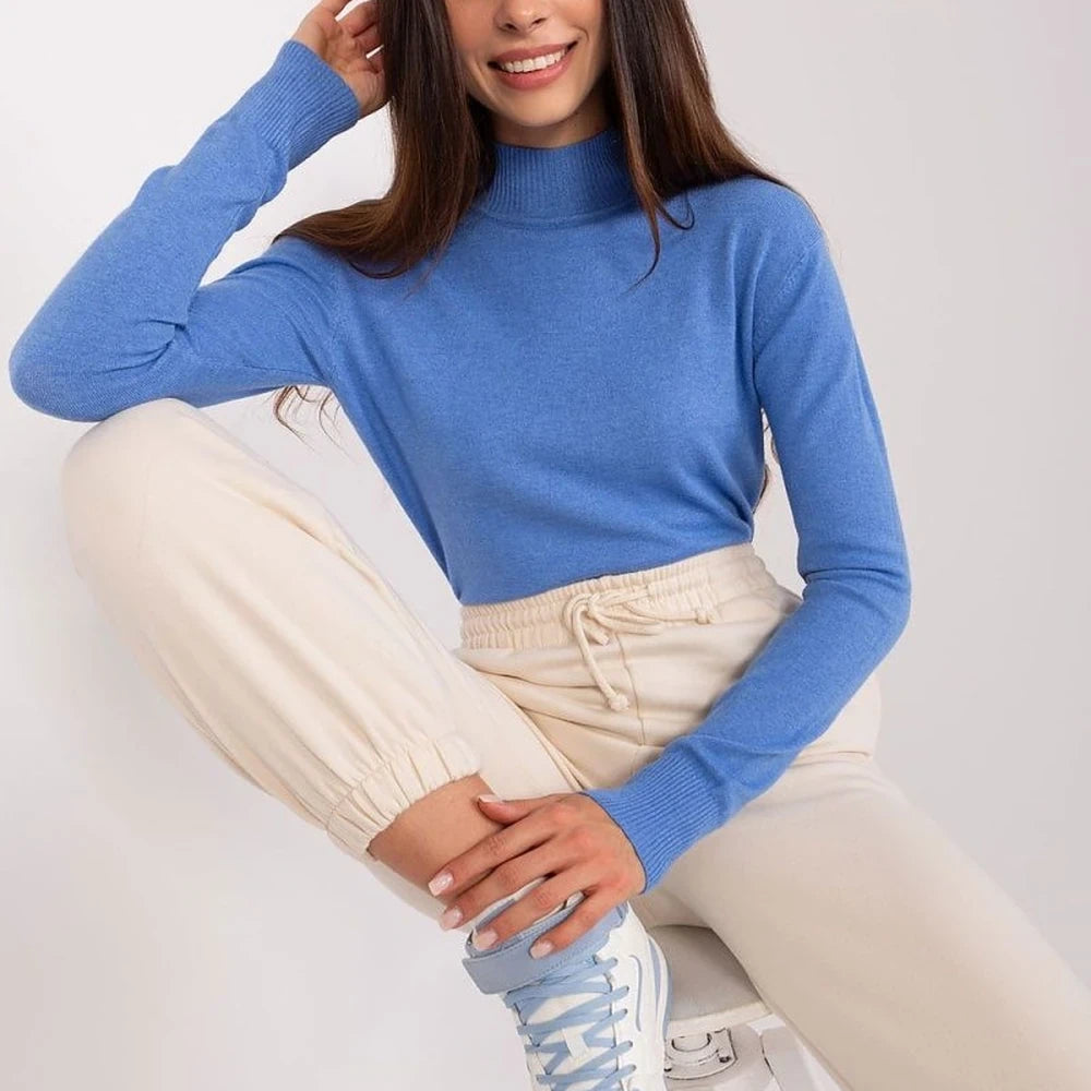 Striped Turtleneck Long Sleeve Sweater