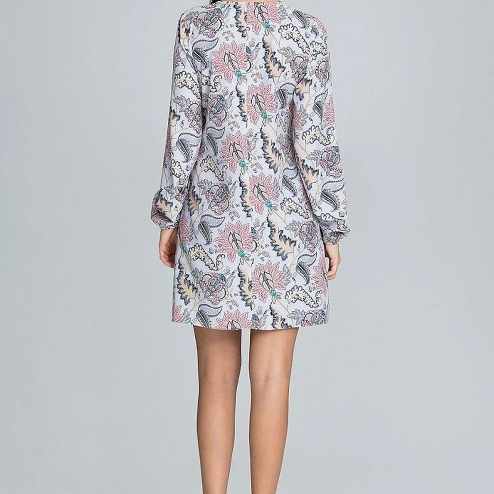 Floral Print Long Sleeve Dress