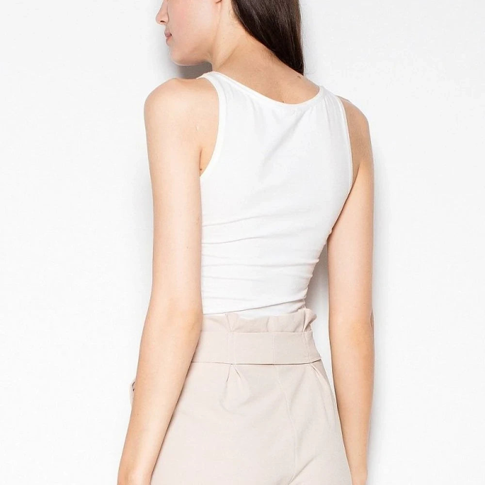 High Waist Cuff Shorts with Belt