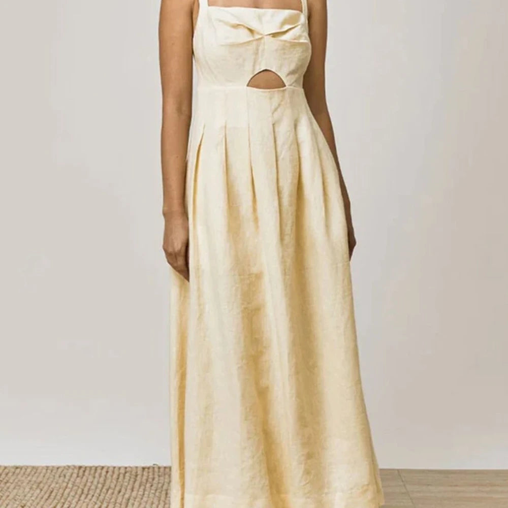 Devine Cutout Square Neck Cami Dress